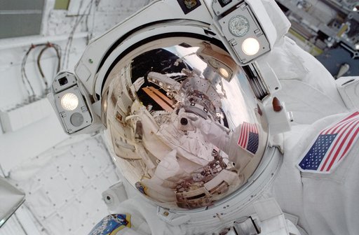 Robinson during EVA 1