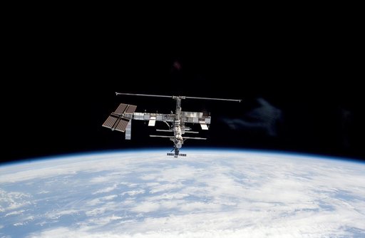 ISS during departure of STS-115 Space Shuttle Atlantis
