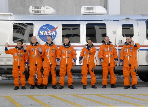 STS-119 Crew Walkout