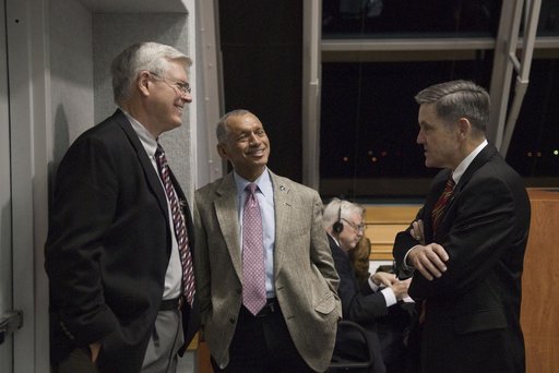 Personnel in LCC watch STS-130 Launch