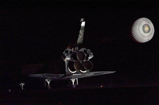STS-130 Endeavour Lands at KSC