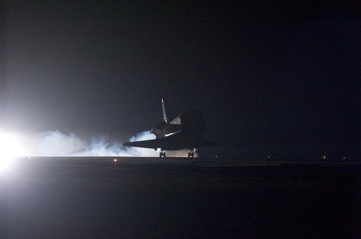 STS-130 Endeavour Lands at KSC