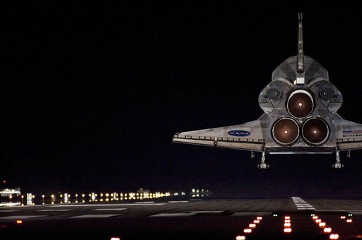 STS-130 Endeavour Lands at KSC