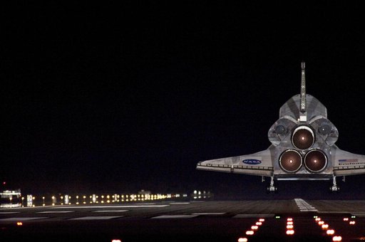 STS-130 Endeavour Lands at KSC