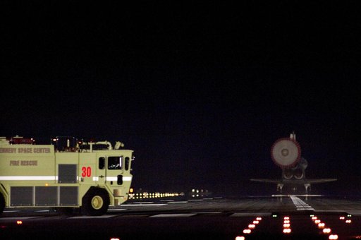 STS-130 Endeavour Lands at KSC
