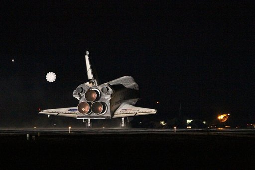 STS-130 Endeavour Lands at KSC