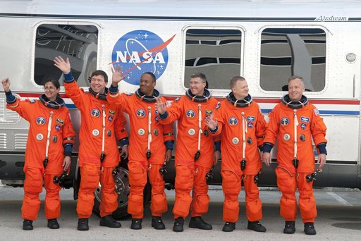STS-133 crew walkout from O&C