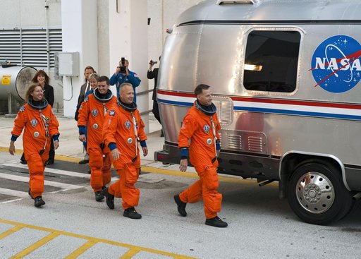 STS-135 Crew Walkout to Astrovan
