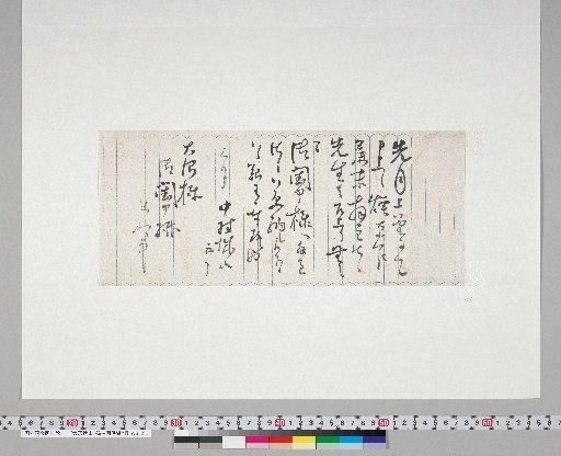 [Materials Related to Onuma Chikuzan and Tsurin] [8] Letter from Nakamura Jozan (addressed to Onuma Chikuzan, March)
