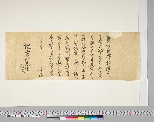 [Materials on Ōnuma Chikuzan and Tsururin] [30] Seikyū Tōin Shokan (Letter to Ōnuma Chikuzan, February 9)