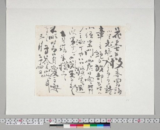 [Materials Concerning Ōnuma Chikuzan and Tsurin] [86] Letter from Okuhara Seiko (March 24, [Year Unknown])