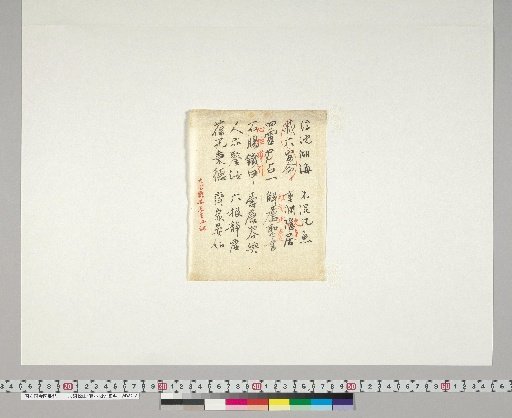 [Materials Related to Onuma Chikuzan and Tsurin] [205] Poem by Mr. Onuma Tsurin