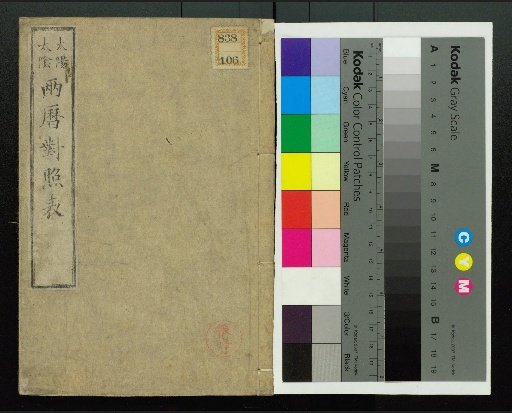 Table of Correspondence Between the Sun and Moon Calendars