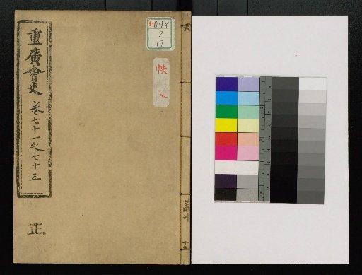 Jūkōkai History: Sunkikaku Zankan, Volumes 1 to 100