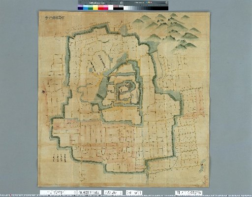 [Map of Ancient Japanese Castles] [Volume 1, Kinai Region] 6 Map of Kōriyama Castle, Yamato Province