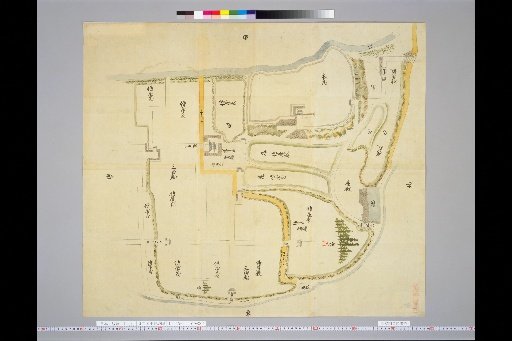 [Map of Ancient Japanese Castles] [Volume 23, Saikaido Region (3)] 348 Map of Koebi Castle, Hyuga Province