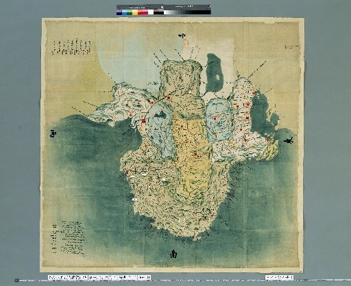 Map of the Six Provinces: Kii, Yamato, Kawachi, Iga, Yamashiro, and Ise