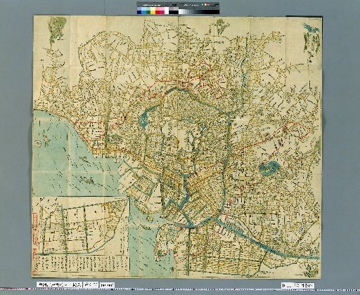 Enlarged and Supplemental Large Picture Map of Edo, With Pictures