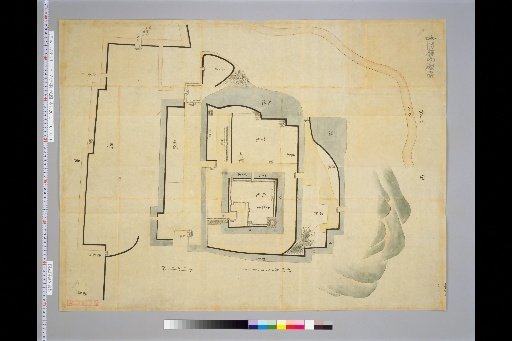 [Map of Ancient Japanese Castles] [Volume 1, Kinai Region] 7 Map of Kōriyama Castle, Yamato Province