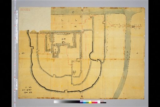 [Map of Ancient Japanese Castles] [Volume 23, Saikaido Region (3)] 355 [Ancient Castle Map] (Place Name Unknown)