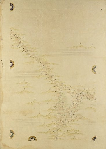 [Complete Map of the Coastal Regions of Great Japan] Figure 98: Kai, Shinano (Shinano, Tsutsumi, Kai, Kofu, Daigahara, Hoo-dake)