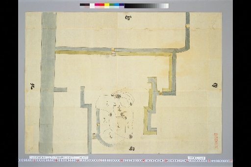 Pictures of Ancient Japanese Castles [Volume 23, Saikaidō Section (3)] 351 Map of Kake Castle, Hyūga Province