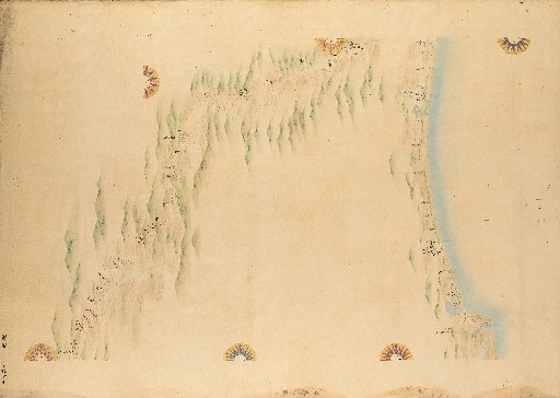 Complete Map of the Coastal Regions of Great Japan, Plate 53: Mutsu (Iwaki, Abukuma River, Shiroishi, Matsukawa)