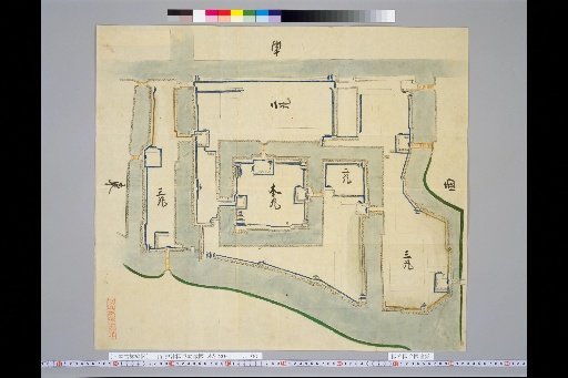 Pictures of Ancient Japanese Castles [Volume 1, Kinai Section] 13 Map of Amagasaki Castle, Settsu Province