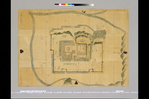 Pictures of Ancient Japanese Castles [Volume 2, Tōkaidō Section (1)] 16 Map of Iga-Ueno Castle