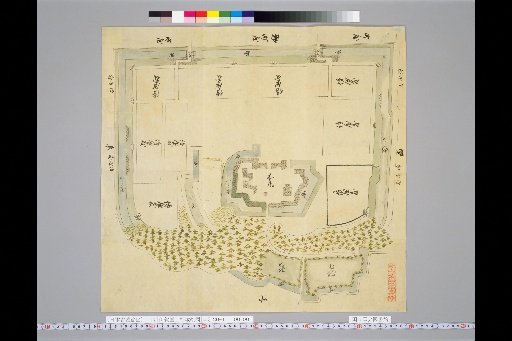 Pictures of Ancient Japanese Castles [Volume 2, Tōkaidō Section (1)] 17 Map of Ueno Castle, Iga Province