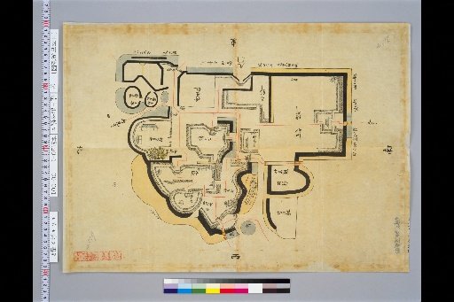 [Pictures of Ancient Japanese Castles] [Volume 4, Tokaido Section (3)] 46 Map of Hamamatsu Castle, Tōtōmi Province