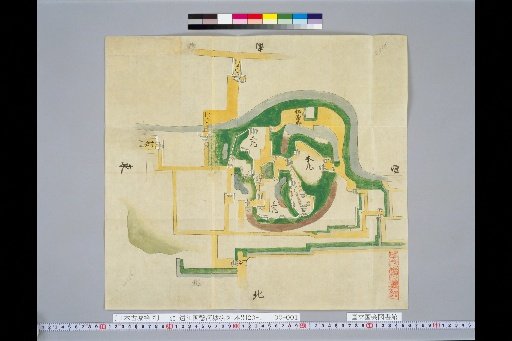 [Pictures of Ancient Japanese Castles] [Volume 4, Tokaido Section (3)] 45 Map of Kakegawa Castle, Tōtōmi Province