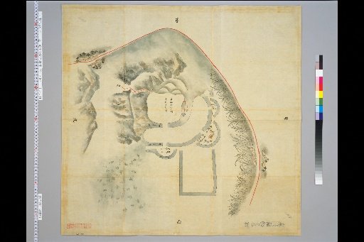 [Pictures of Ancient Japanese Castles] [Volume 4, Tokaido Section (3)] 52 Suwawara Castle, Tōtōmi Province