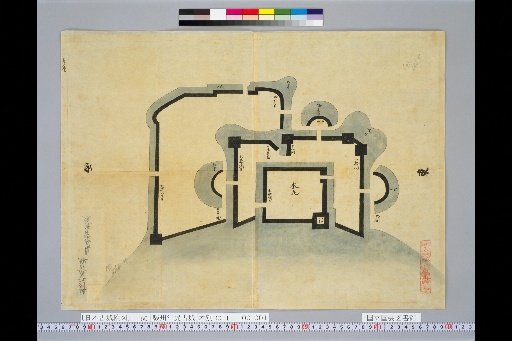 [Pictures of Ancient Japanese Castles] [Volume 4, Tokaido Section (3)] 60 Ancient Eshiri Castle in Suruga Province