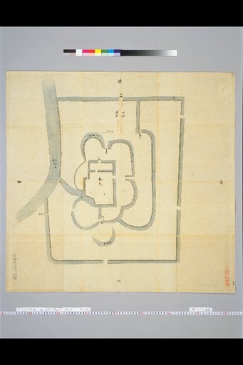 [Pictures of Ancient Japanese Castles] [Volume 4, Tokaido Section (3)] 62 Map of the Ancient Numazu Castle in Suruga Province