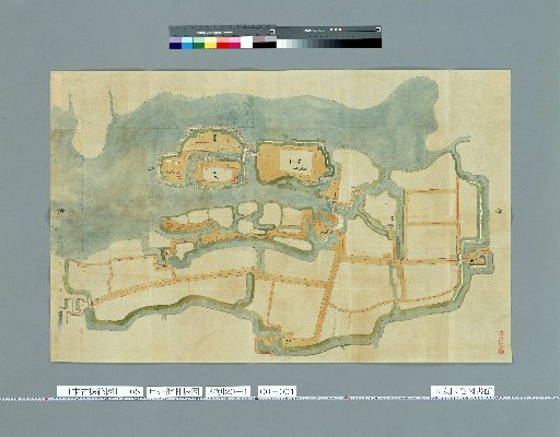 [Pictures of Ancient Japanese Castles] [Volume 5, Tokaido Section (4)] 68 Map of Takanashi Castle in Kai Province