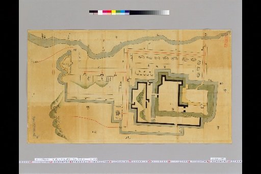 [Pictures of Ancient Japanese Castles] [Volume 6, Tokaido Section (5)] 91 Residence Castle of Toki Danjo in Edosaki, Musashi Province