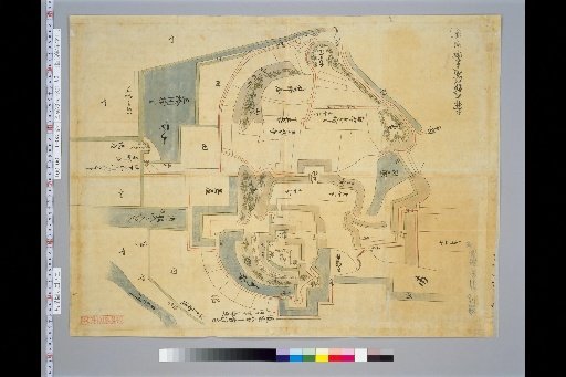 [Japanese Ancient Castle Maps] [Volume 7, Tokaido Section (6)] 98 Map of Sakura Castle, Kazusa Province