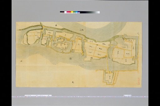 [Japanese Ancient Castle Maps] [Volume 7, Tokaido Section (6)] 103 Map of Furukawa, Shimōsa Province