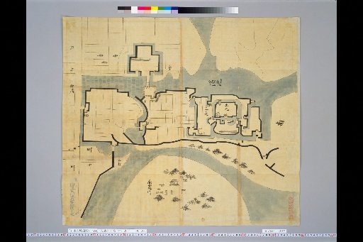 [Japanese Ancient Castle Maps] [Volume 7, Tokaido Section (6)] 104 The Castle of Furukawa, Shimōsa Province