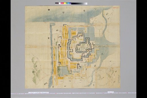 [Japanese Ancient Castle Maps] [Volume 8, Tōsandō Section (1)] 115 Map of Hikone, Ōmi Province