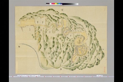 [Japanese Ancient Castle Maps] [Volume 8, Tōsandō Section (1)] 122 Map of Iwamura Castle, Mino Province