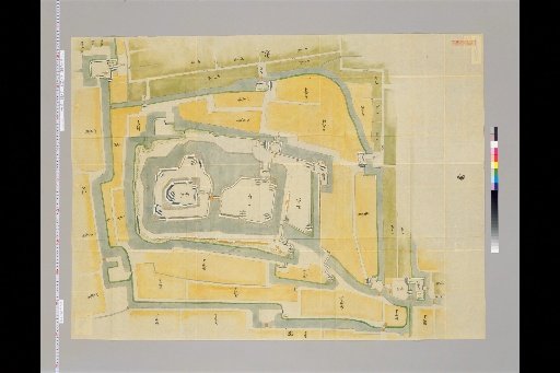 [Japanese Ancient Castle Maps] [Volume 8, Tōsandō Section (1)] 123 Map of Ogaki Castle, Mino Province