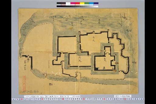 [Japanese Ancient Castle Maps] [Volume 8, Tōsandō Section (1)] 125 Map of Kana Castle, Mino Province