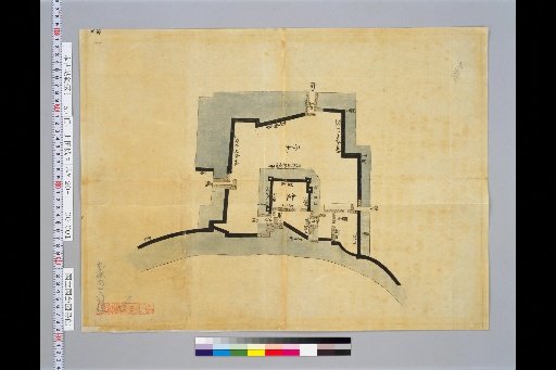 Pictures of Ancient Japanese Castles, Volume 10, Tōsandō Section (3), 150 Map of Ueda Castle, Shinano Province