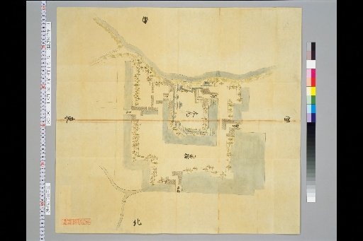 Pictures of Ancient Japanese Castles, Volume 10, Tōsandō Section (3), 151 Map of Ueda Castle, Shinano Province