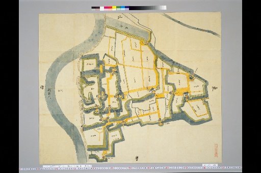 Pictures of Ancient Japanese Castles, Volume 11, Tōsandō Section (4), 158 Map of Maebashi Castle, Kōzuke Province