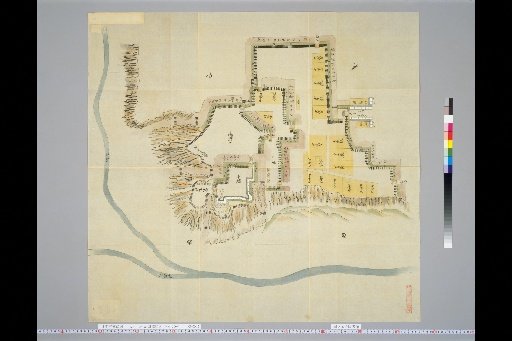 Pictures of Ancient Japanese Castles, Volume 11, Tōsandō Section (4), 160 Map of Numata Castle, Kōzuke Province