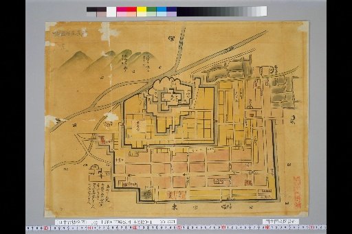 Pictures of Ancient Japanese Castles, Volume 11, Tōsandō Section (4), 162 Map of Takasaki Castle, Kōzuke Province