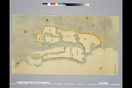 Pictures of Ancient Japanese Castles, Volume 11, Tōsandō Section (4), 166 Map of Tatebayashi Castle, Kōzuke Province